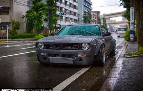Wallpaper Wet Car Drops The City Rain Street Japan Nissan