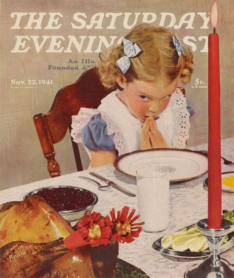 Vintage Holidays Photo Norman Rockwell Thanksgiving Norman