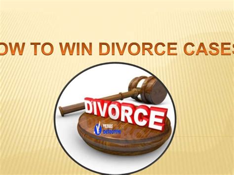How To Win Divorce Cases