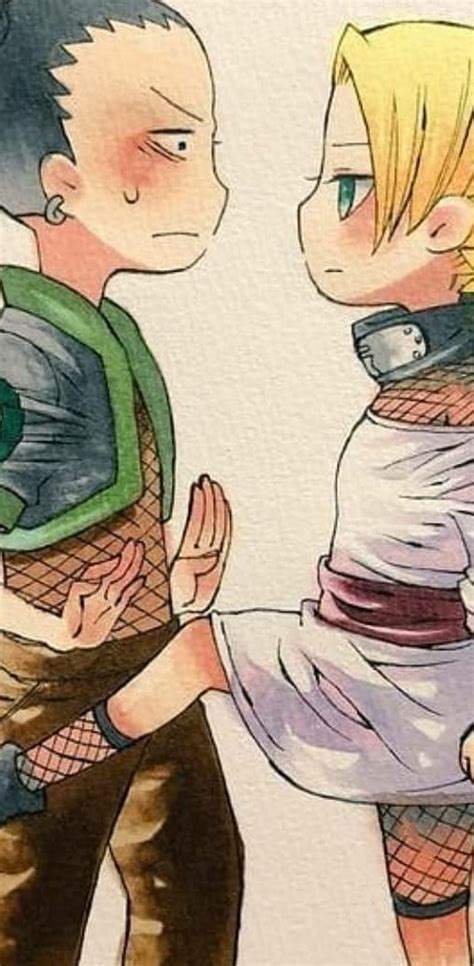 Chibi Shikamaru And Temari