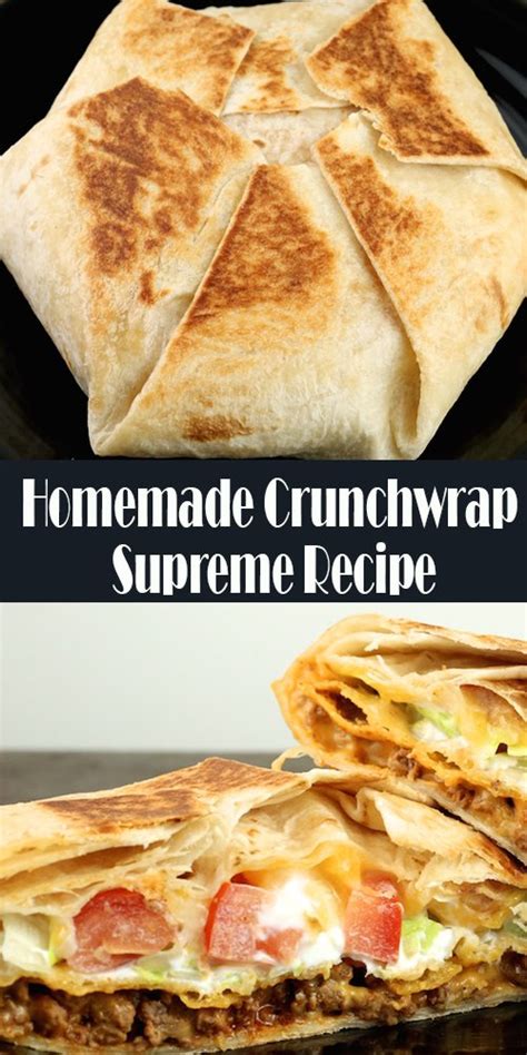 Heat over medium heat until the mixture thickens to a. Homemade Crunchwrap Supreme Recipe - Best easy cooking