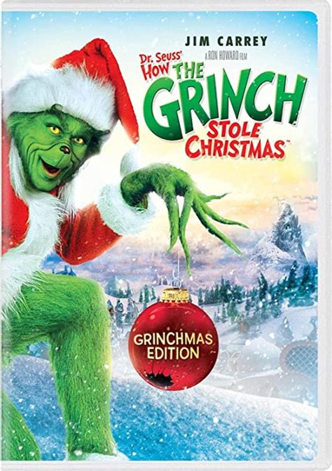 Amazon Com Dr Seuss How The Grinch Stole Christmas DVD Jim Carrey Taylor Momsen Jeffrey