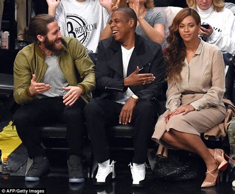 Beyonce Stuns In Elegant Nude Dress As She Enjoys The Basketball With