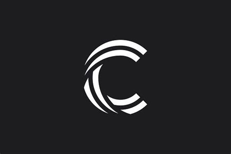 C Letter Mark By Zeykan On Creativemarket Initials Logo Monogram Logo