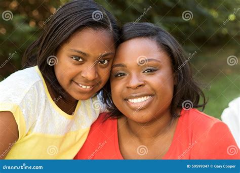 African American Mother And Her Daughter Stock Image Image Of Candid
