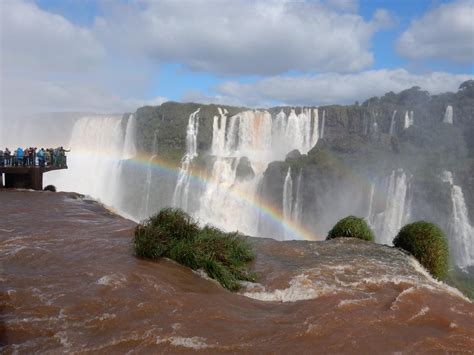 Rainbow Over Iguaçu Falls Brazil Rtravel