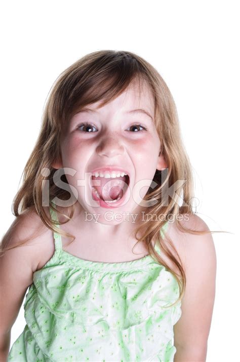 Excited Little Girl Stock Photo Royalty Free Freeimages
