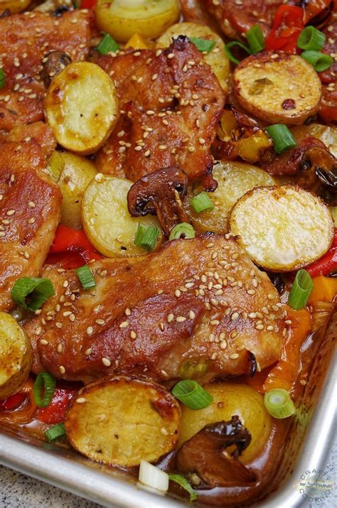 Delicious served with a side of friends, this recipe makes the best baked teriyaki chicken recipe! One-Pan Baked Teriyaki Chicken! SUPER EASY weeknight meal!
