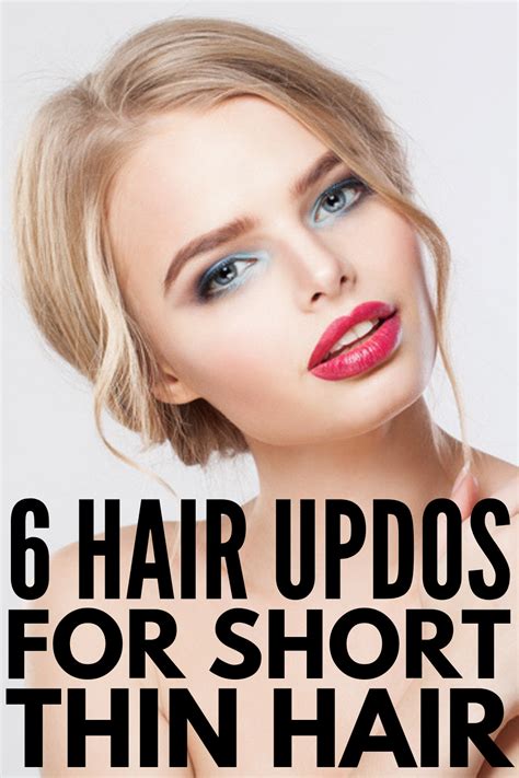 Easy updo for any occasion. Quick & Elegant: 23 Step-by-Step Updos for Thin Hair ...