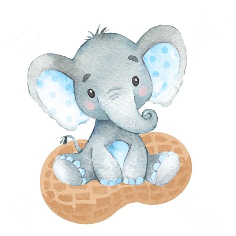 Our beautifully designed elephant baby shower in a box come with all the baby shower elephant theme printables you need! Elephant Baby Shower Boy - Peanut - ELPB - Pretty Simple Printables
