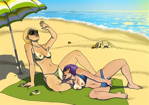 Commission Sunbathing By Dontfapgirl Hentai Foundry