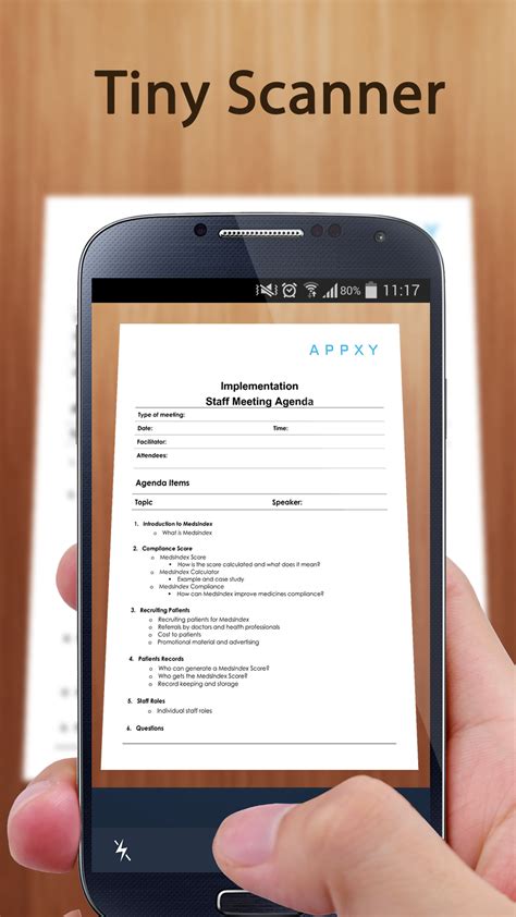 The app also allows you to export your scanned documents to any cloud service of your preference. Tiny Scanner Pro - PDF scanner to scan document, receipt ...