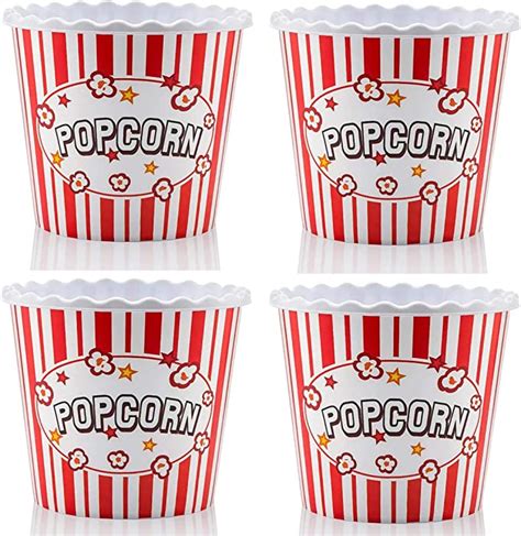 Modern Style Reusable Plastic Popcorn Box Popcorn