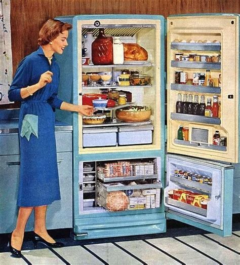 General Electric 1950s Usa Fridges Freezers Housewife
