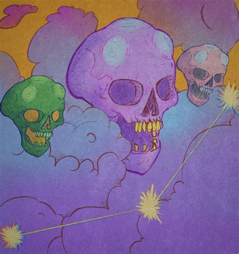 Skulls In The Clouds By Sugarsad On Deviantart