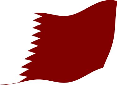 カタールの国旗のイラスト | フリー、無料で使えるイラストカット.com