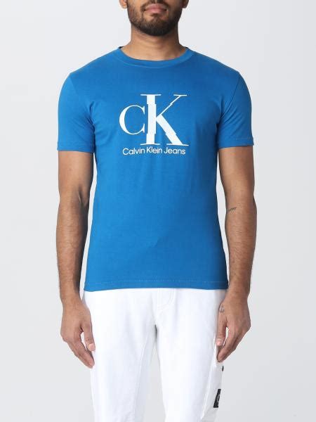 Calvin Klein Jeans T Shirt For Men Blue Calvin Klein Jeans T Shirt J30j323299 Online On