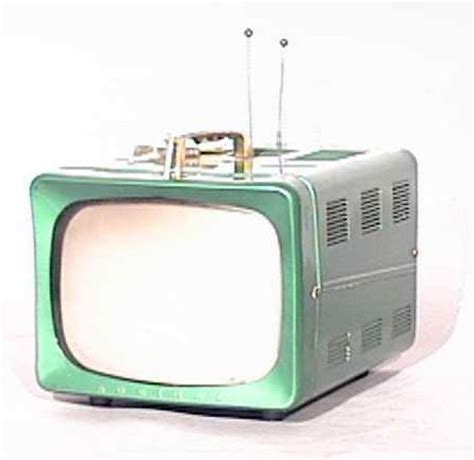 Admiral 1950s Metal Portable Television Set A New Era Antiques