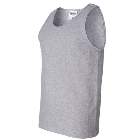 Gildan Sport Grey Tank Top Singlet Shirt S 2xl Small Big Men S Heavy Pricedumb