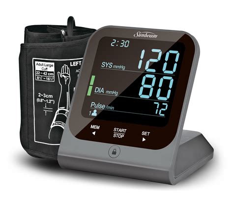 Sunbeam 16985 Upper Arm Blood Pressure Monitor With Batteries
