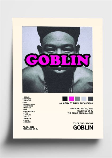 Tyler The Creator Goblin Album Art Tracklist Poster The Indie Planet