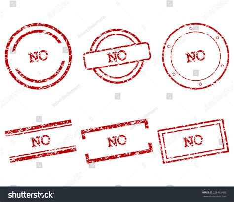 No Stamps Stock Vector Royalty Free 225493480 Shutterstock