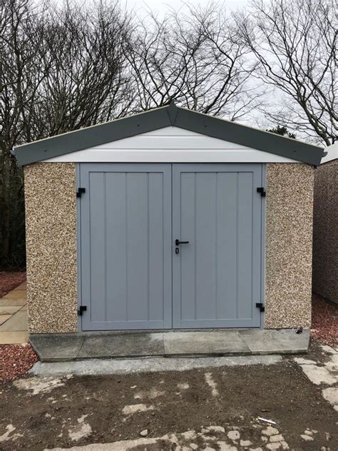 Traditional Garage With Hormann Side Hung Doors Welsh Builds