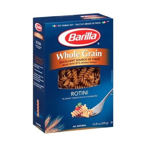 Barilla Whole Grain Rotini Whole Grain Rotini Grains