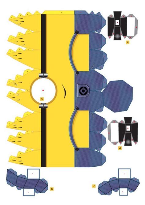 Blog Paper Toy Papercrafts Minions Paperreplika Template Preview2