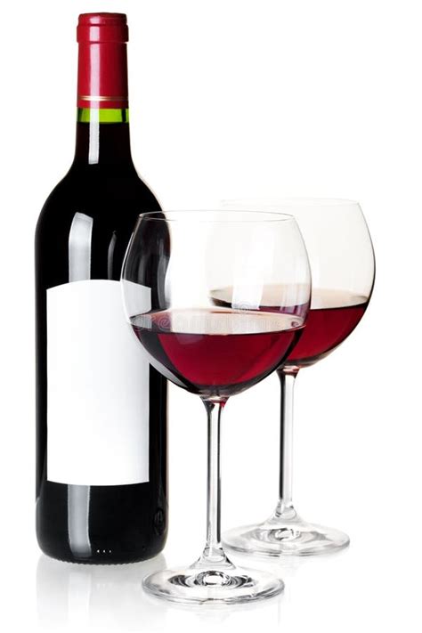Wine Bottle And Glasses Stock Photo Image Of Blanc Wineglass 12973646