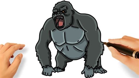Wie Zeichnet Man King Kong Easy Drawings Dibujos Faciles Dessins