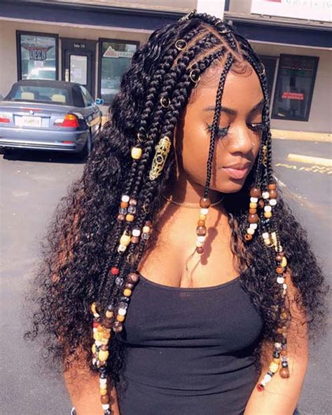 Fulani Tribal Braids Ponytail Hairstyles For Black Hair In Style Musttrybraids