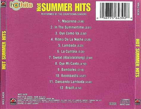 hot summer hits dance the countdown singers macarena boombastic lambada latin ebay