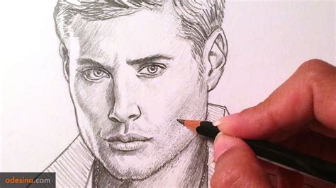 Speed Drawing Jensen Ackles Supernatural Dean Winchester Youtube