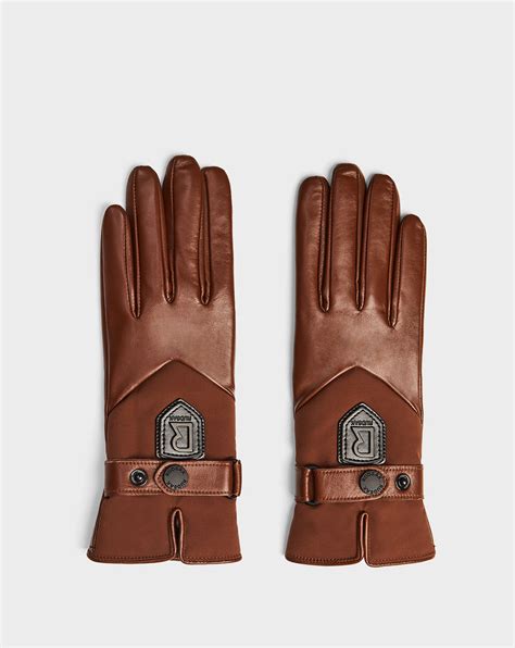 Womens Leather And Nylon Gloves Stromboli Cohiba Rudsak Rudsak