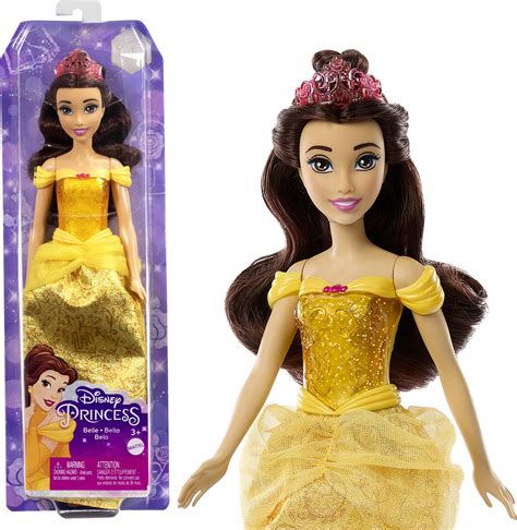 buy disney princess dolls belle posable fashion doll with sparkling clothing and accessories