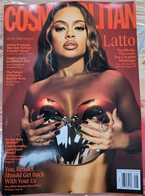Cosmopolitan Magazine July August The Music The Look The Couples Message Latto Big Latto