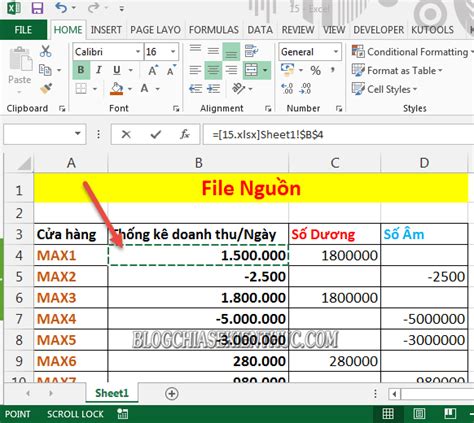 Cách lấy dữ liệu từ file Excel này sang file Excel khác Networks