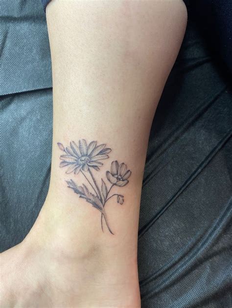 Daisy Forget Me Not Flower Tattoo Tattoos Forget Me Not Tattoo