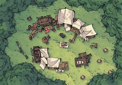 Bandit Camp Assets 2 Minute Tabletop Fantasy City Map Dnd World