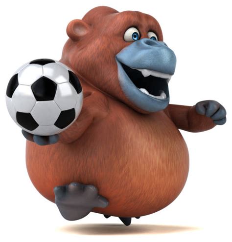 Royalty Free Cartoon Of The Fat Monkey Clip Art Vector Images