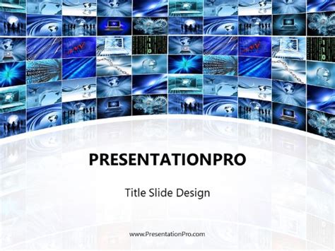 Powerpoint Templates Business Screen Collage Business Template