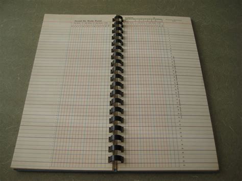 Vintage Teachers Class Record Book With Spiral Binding Etsy