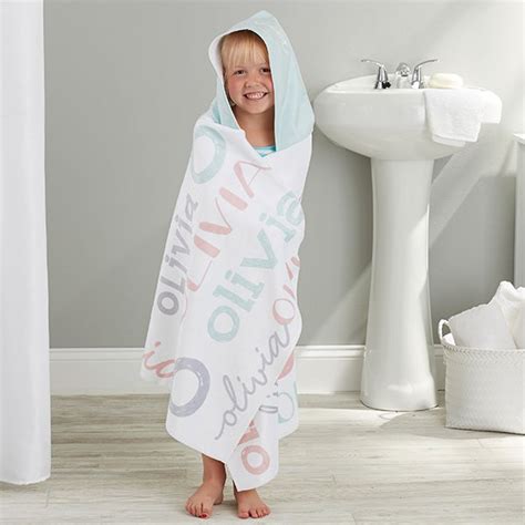 Whichever personalized beach towels armorial bearings personalized kitchen sink towels that will obtain purchased should cast the ability to be embroidered lion silk screened in a short amount of time while retaining quality. Girls Name Personalized Kids Hooded Bath Towel