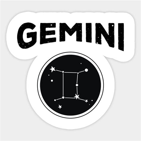 Zodiac Sign Gemini Gemini Zodiac Sign Sticker Teepublic