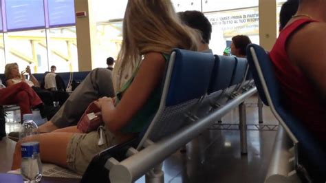 Voyeur At The Airport Lovely Tits With No Bra Porn Videos