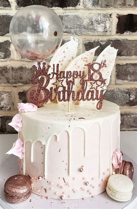18th Birthday Cake Ideas For A Memorable Celebration Rose Gold Drip