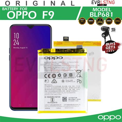 Oppo F9 Battery Model Blp681 100original Equipment Manufacturer