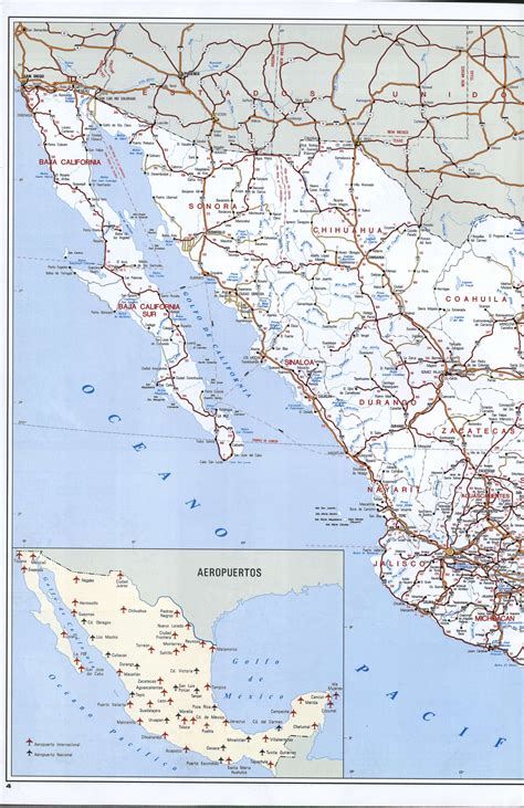 Mexico Map Free Detailed Map Of Mexico With Cities And Roads