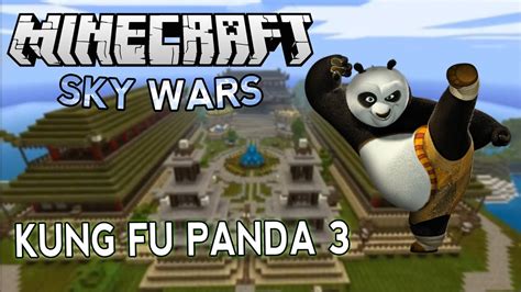 Minecraft Kung Fu Panda 3 Minecraft Sky Wars Jogando Com O Po Youtube